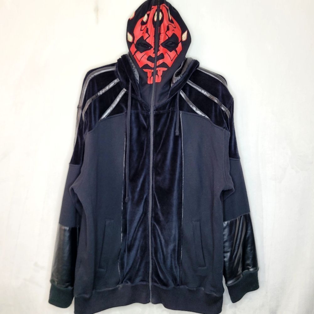 Vintage Star Wars X Marc Ecko Cut‎ & Sew Darth Maul Costume Hoodie Size 3XL